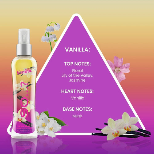 Body Mist By So…? Vanilla Fragrance Spray for Women (100ml) – Sweet & Long-Lasting Body Spray